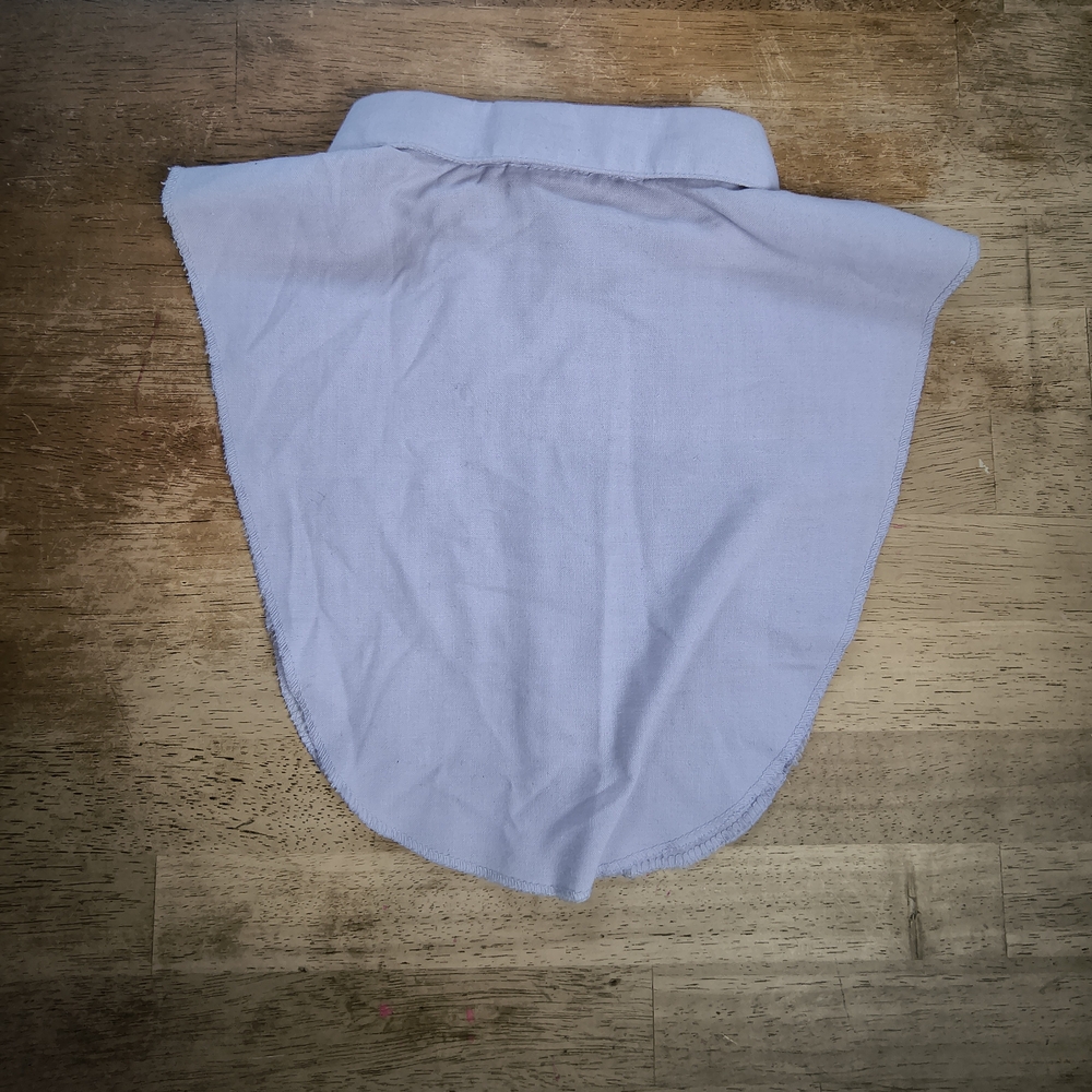 Vintage Three-Pack Detachable Blouse Dickeys - White, Light Purple, Blue-Stripe - Picture 5 of 7